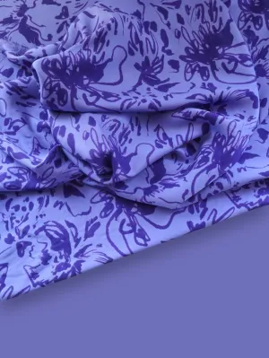 100x140 cm // Lydia Viscose Twill - Violet Blue