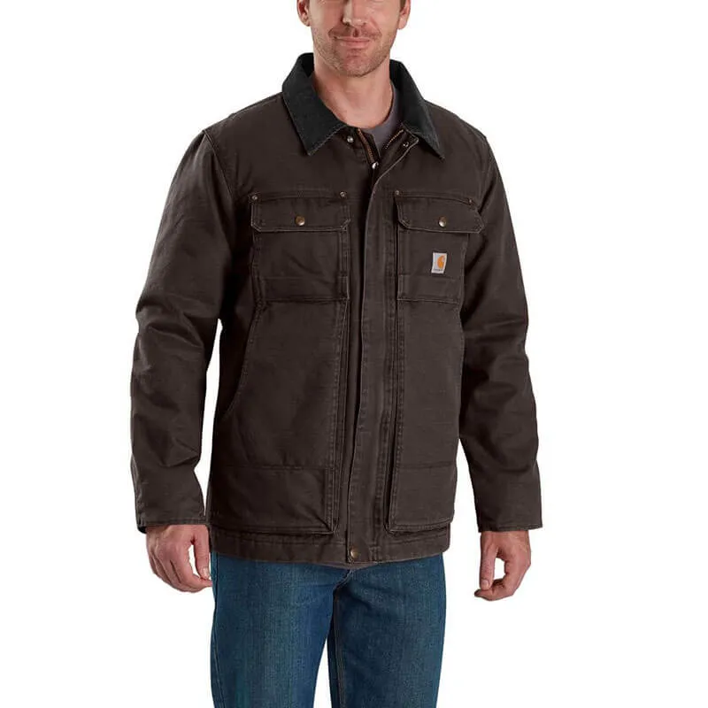 103283 - Carhartt Men's Full Swing Relaxed Fit Washed Duck Traditional Coat