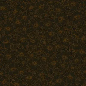 Blank Quilting Floral Studio Brown Cotton Prints