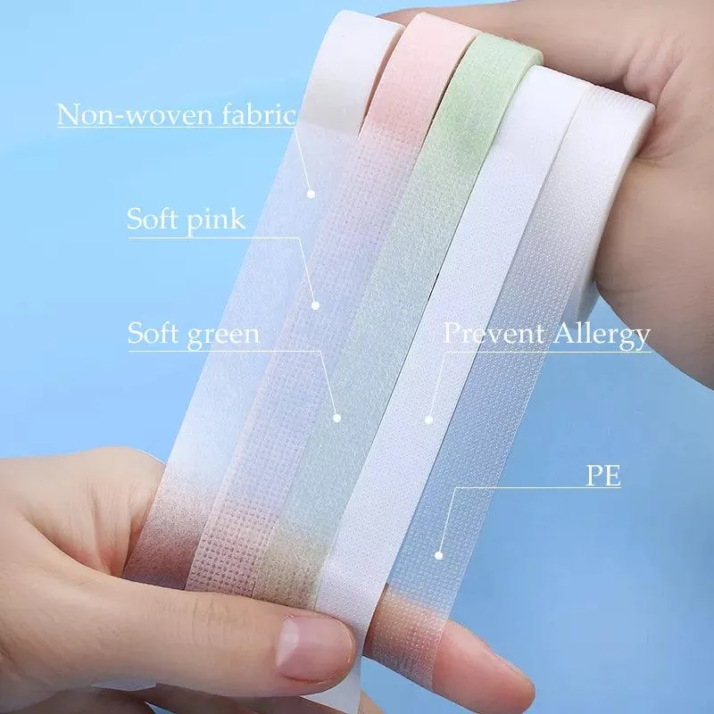 Breathable Eyelash Extension Tape: Professional White/Pink/Green Eyelash Application