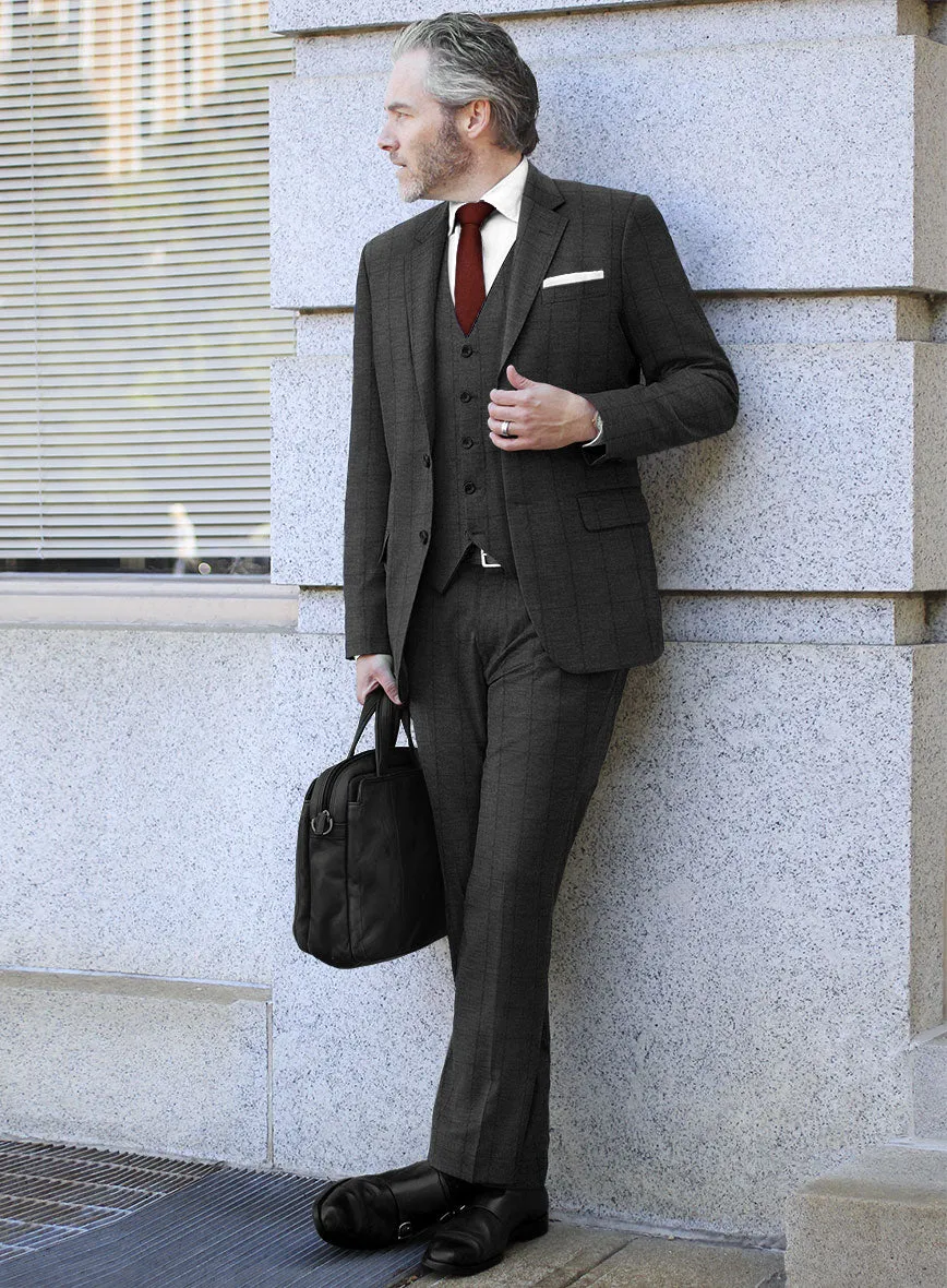 Bristol Anrico Charcoal Checks Suit