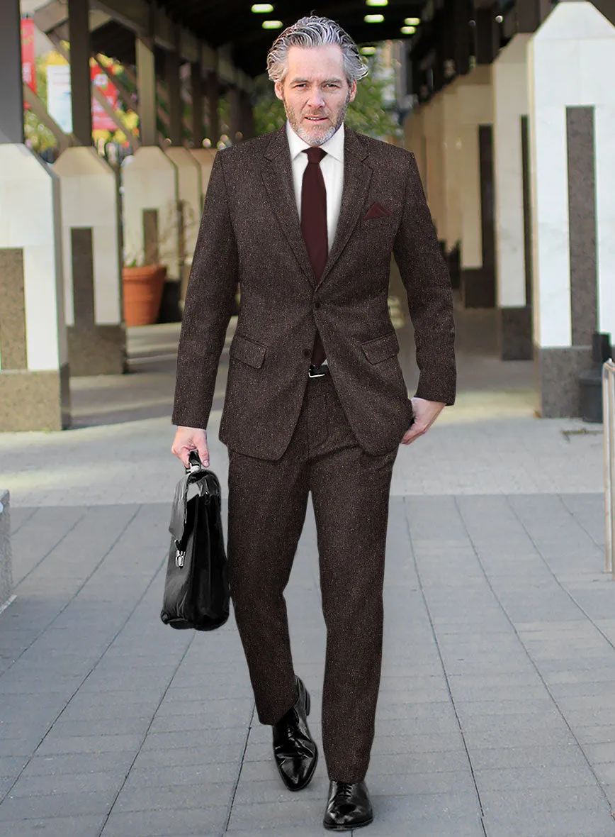 Brown Flecks Donegal Tweed Suit