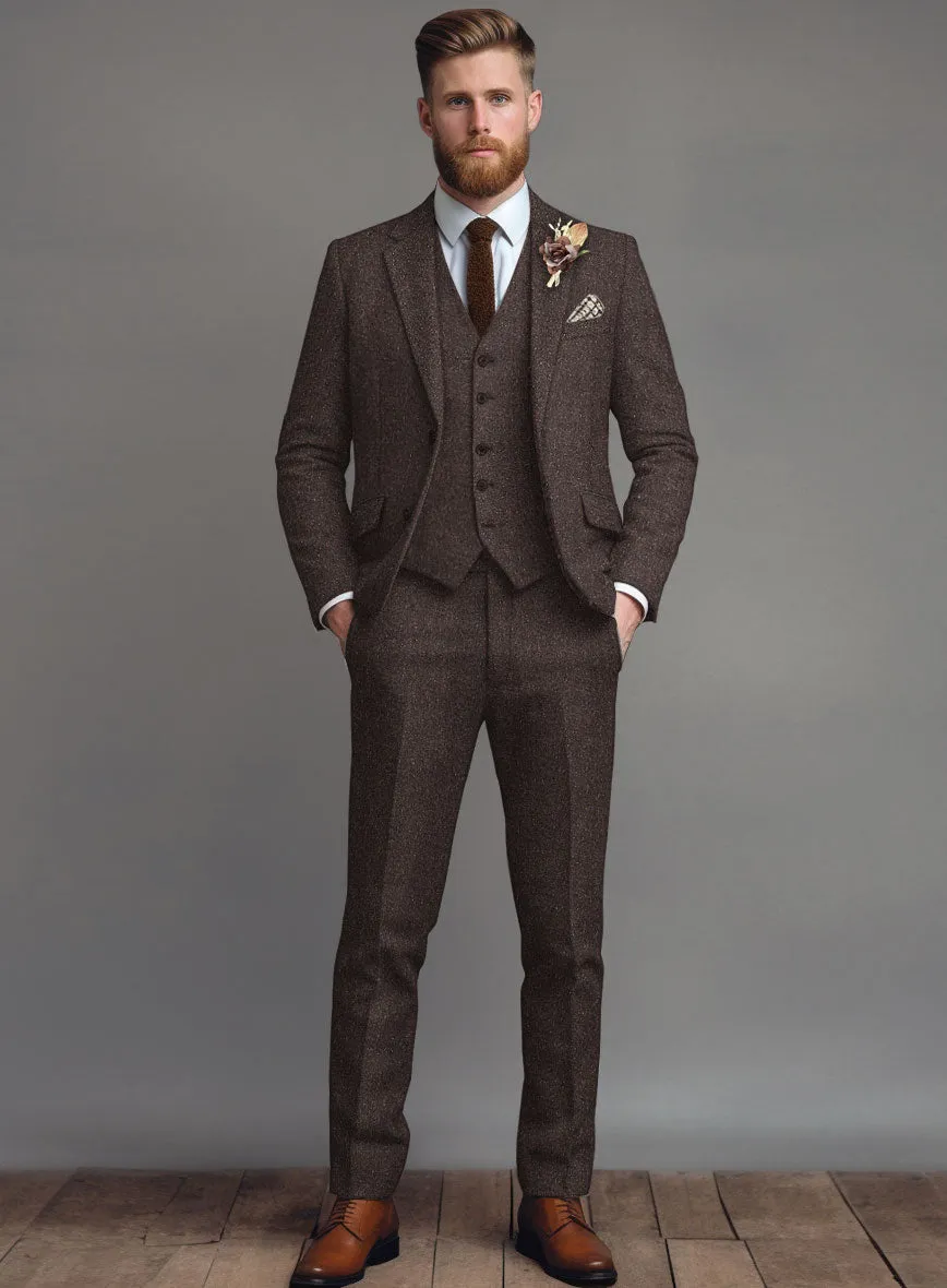 Brown Flecks Donegal Tweed Suit