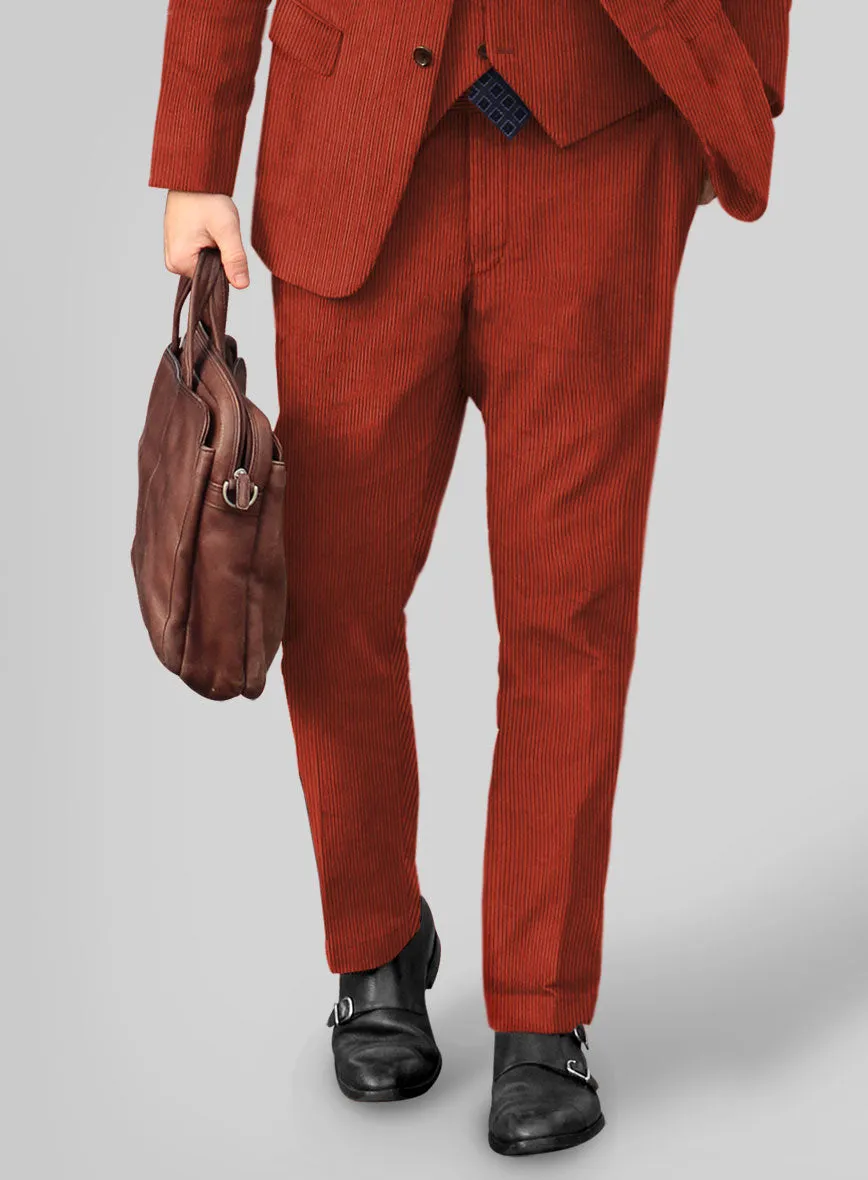 Burnt Sienna Corduroy Pants