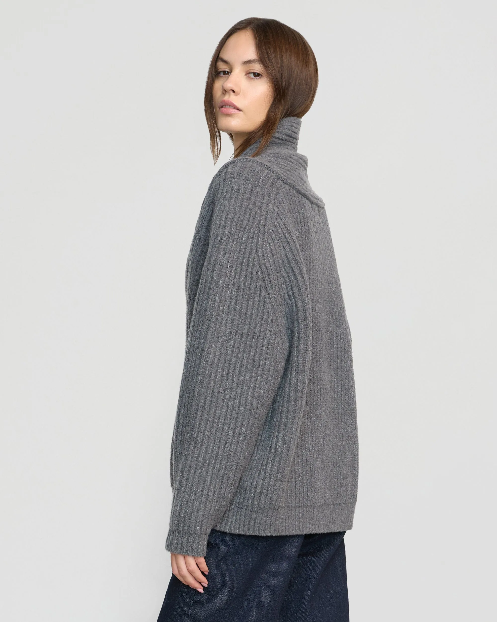 Campbell Shawl-Collar Sweater