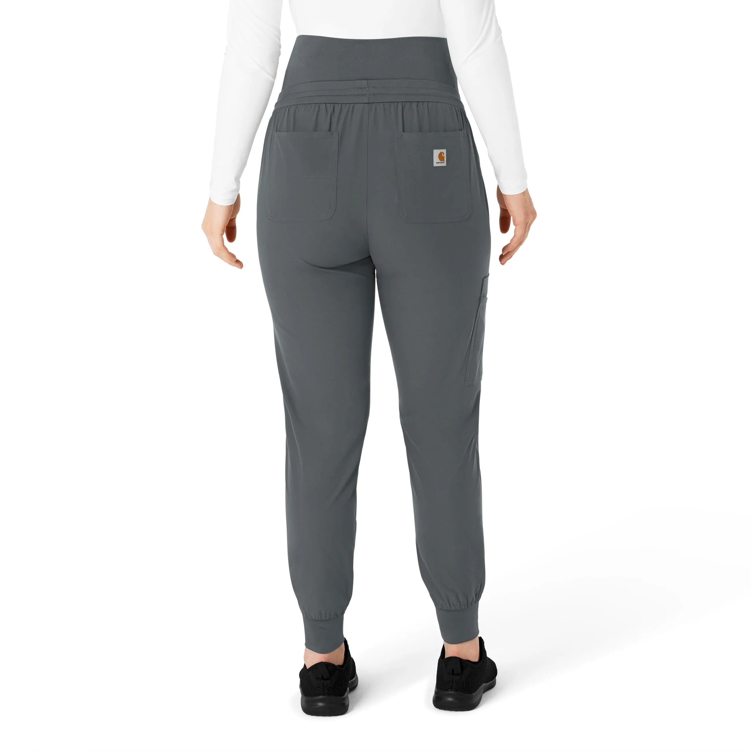 Carhartt Force Essentials Women's Maternity Jogger Scrub Pant - Pewter