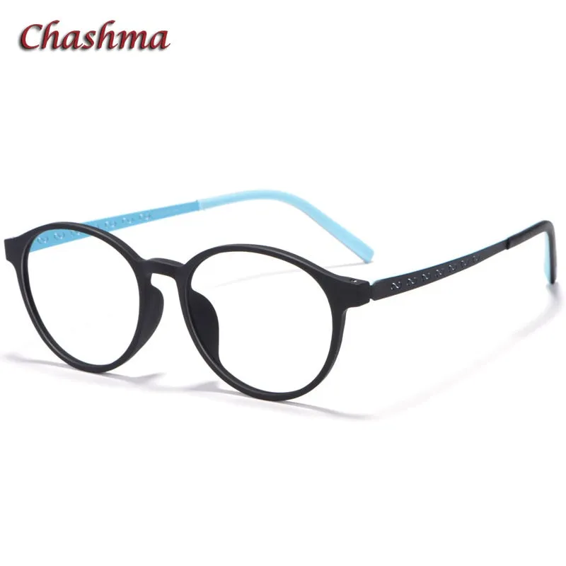 Chashma Ochki Unisex Full Rim Round Tr 90 Titanium Eyeglasses 8868