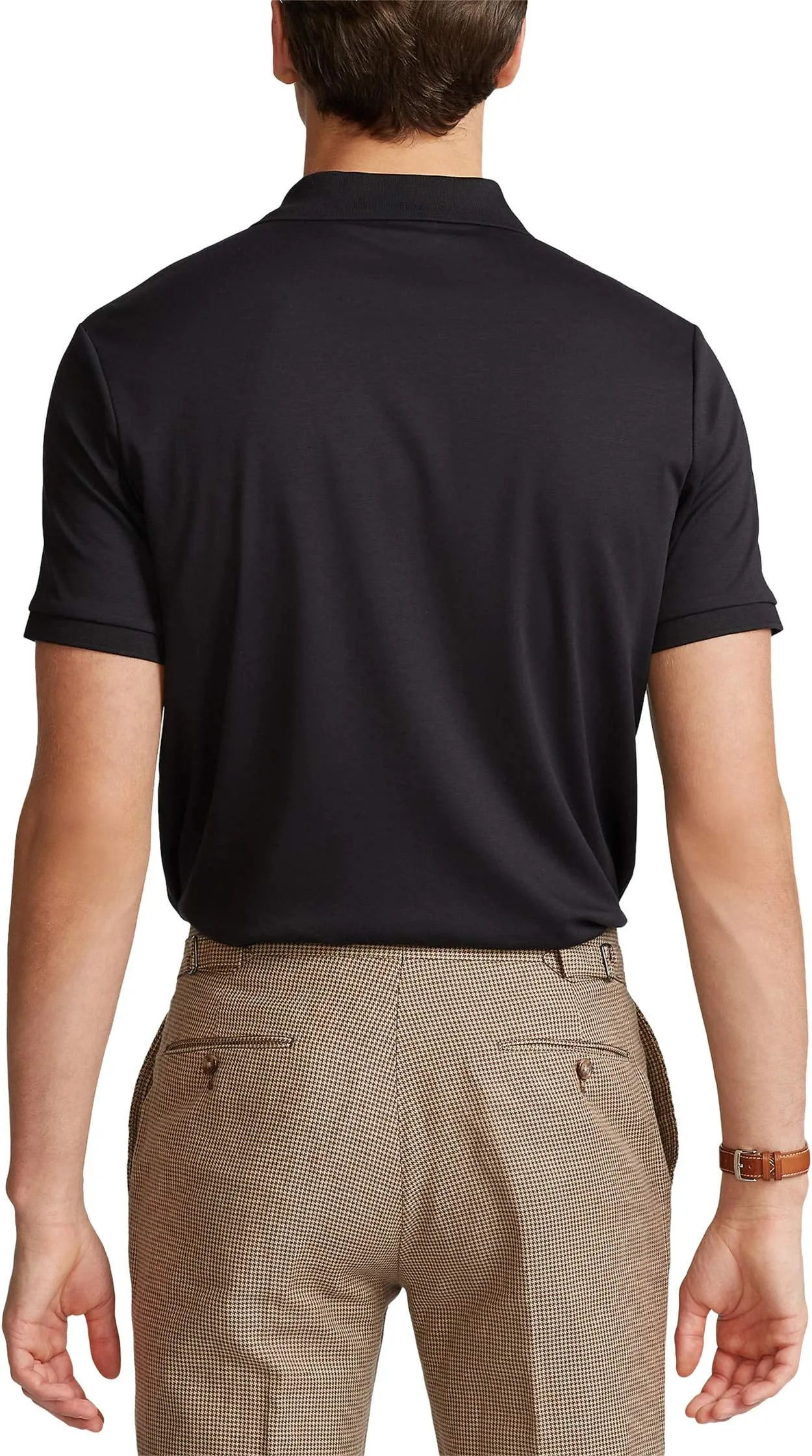 Classic Fit Soft Cotton Polo Ralph Lauren Polo Shirt, Polo Black