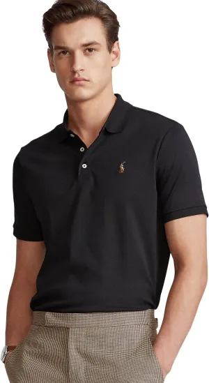 Classic Fit Soft Cotton Polo Ralph Lauren Polo Shirt, Polo Black