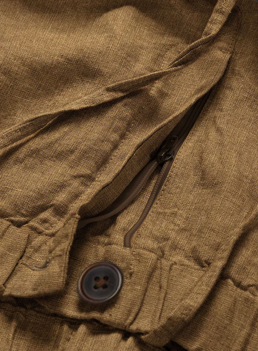 Easy Pants Sepia Brown Linen