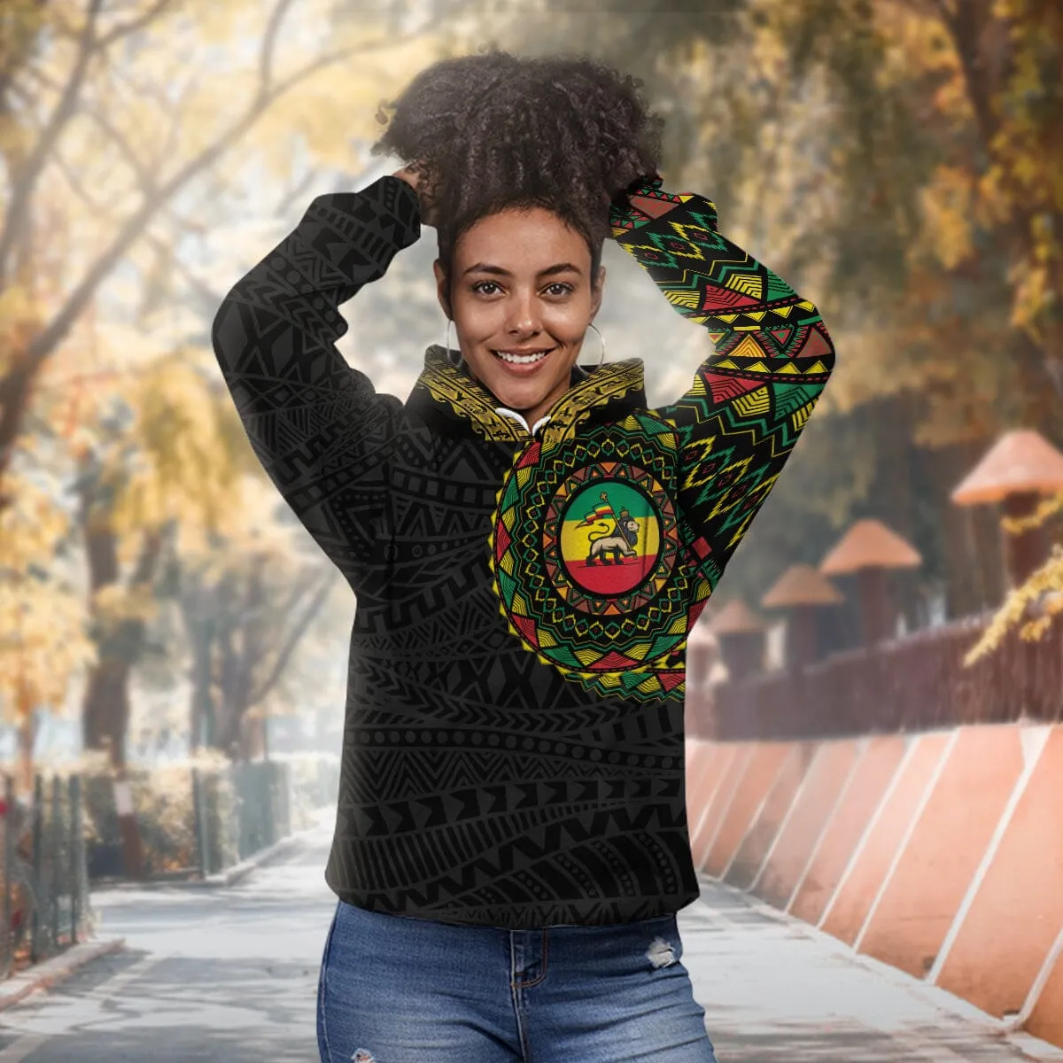 Ethiopia Flag All-over Hoodie