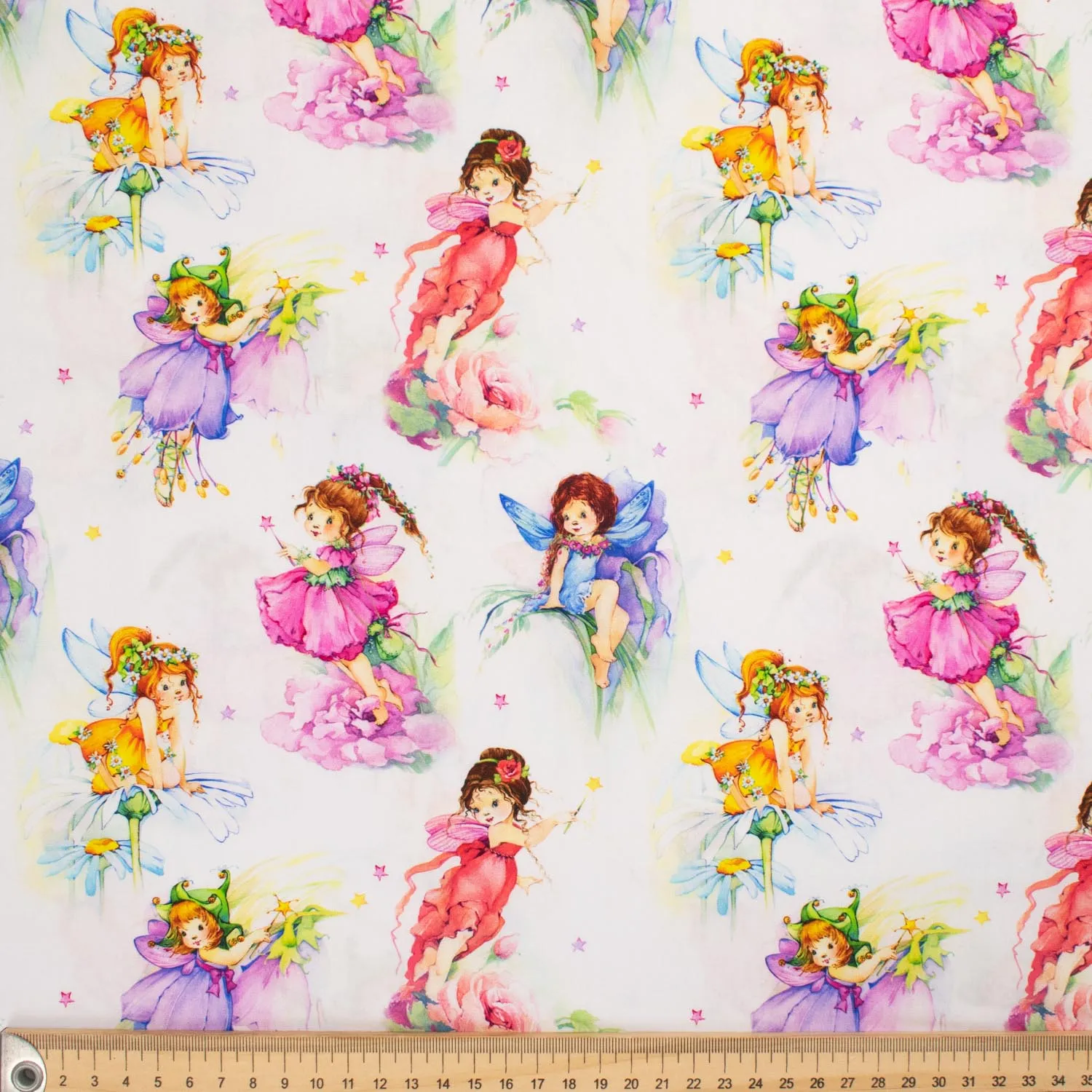 Fantasy Childhood Series Cute Elf Cotton Prints