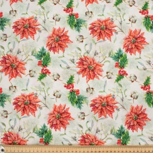 Flowers in Full Bloom Series Sweet Smelling Red Flowers & Cotton Flowers Cotton Prints