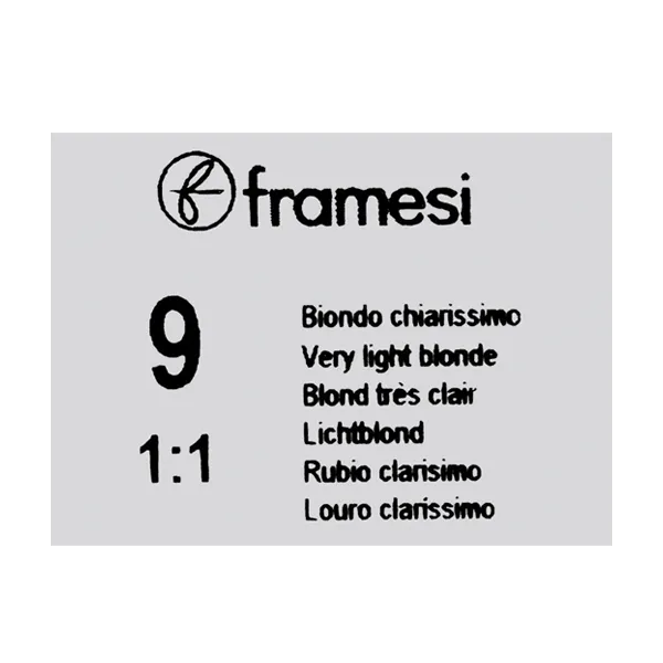 Framesi Framcolor Glamour Hair Color Cream 100ml - 9 Very Light Blonde