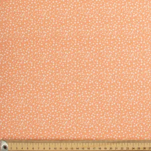 Geometric & Dots Collection Star Spots on Light Orange Cotton Prints