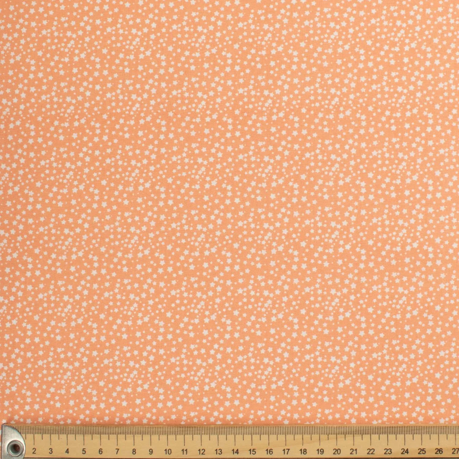 Geometric & Dots Collection Star Spots on Light Orange Cotton Prints