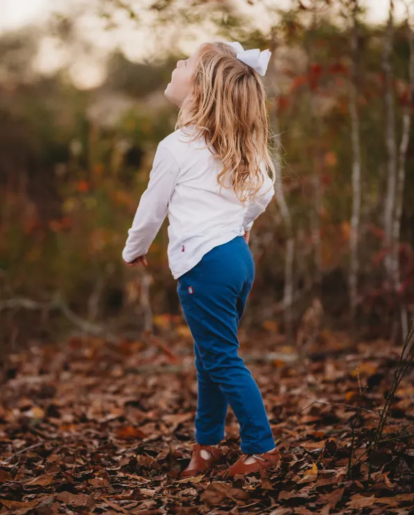 Girls Soft Cotton Jersey Long Sleeve Tee | Medium Pink