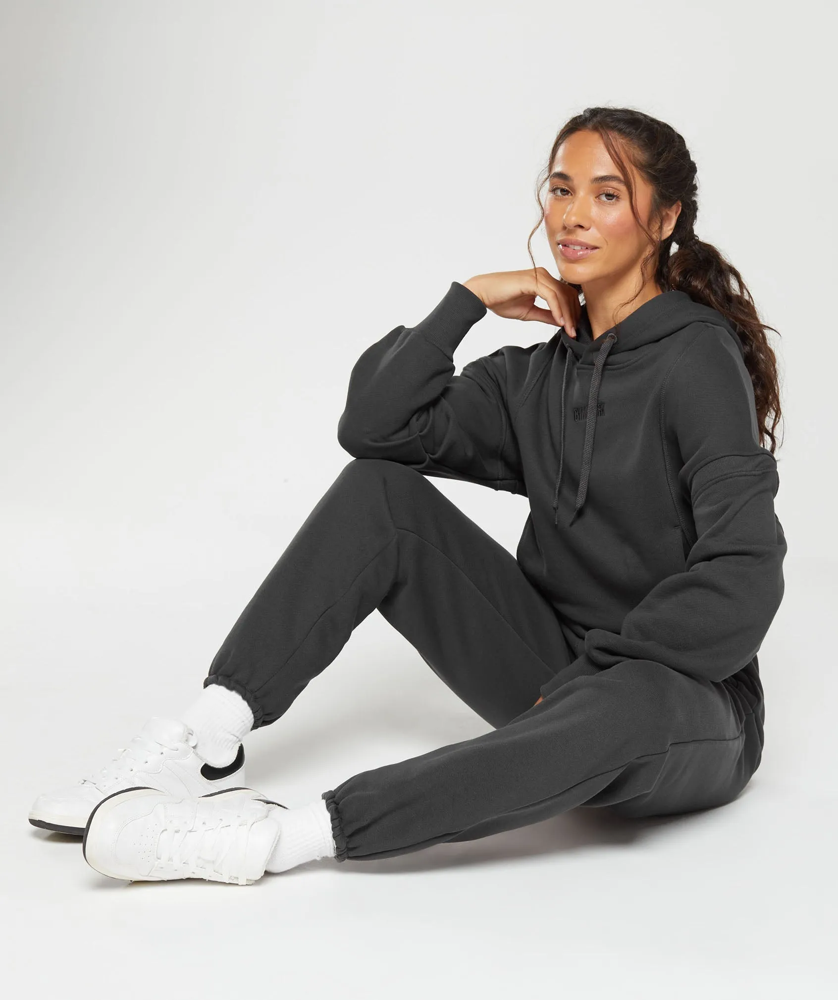 Gymshark Heavyweight Loopback Sweat Hoodie - Asphalt Grey