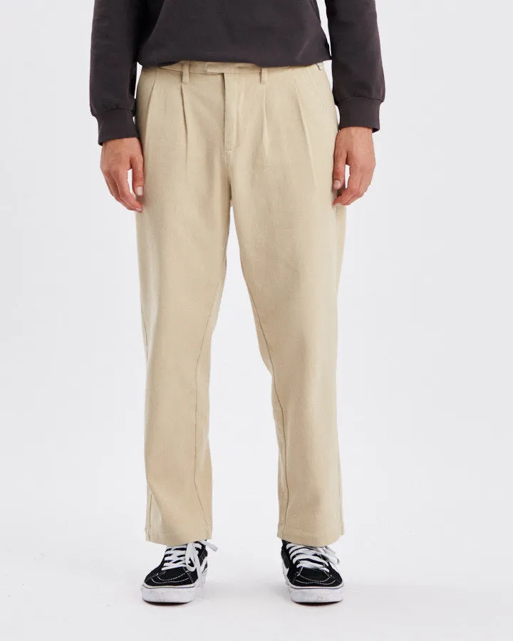 Harro Twill Pant - Ecru