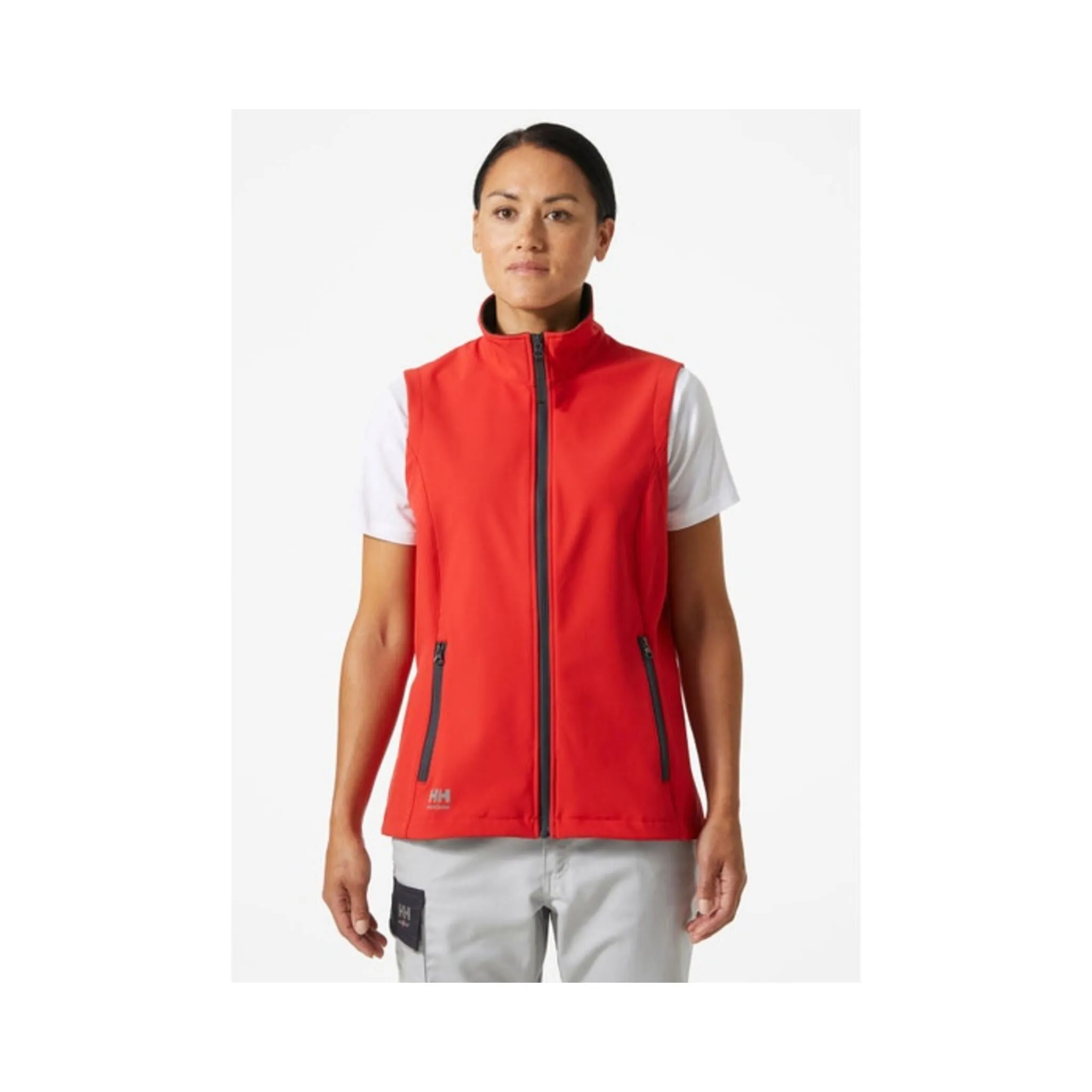 Helly Hansen Women's Softshell Vest 74242 Manchester 2.0 - Poly Front Zip, Reflective Details, Water-Repellent, Comfortable, Durable | Sizes XS-2XL