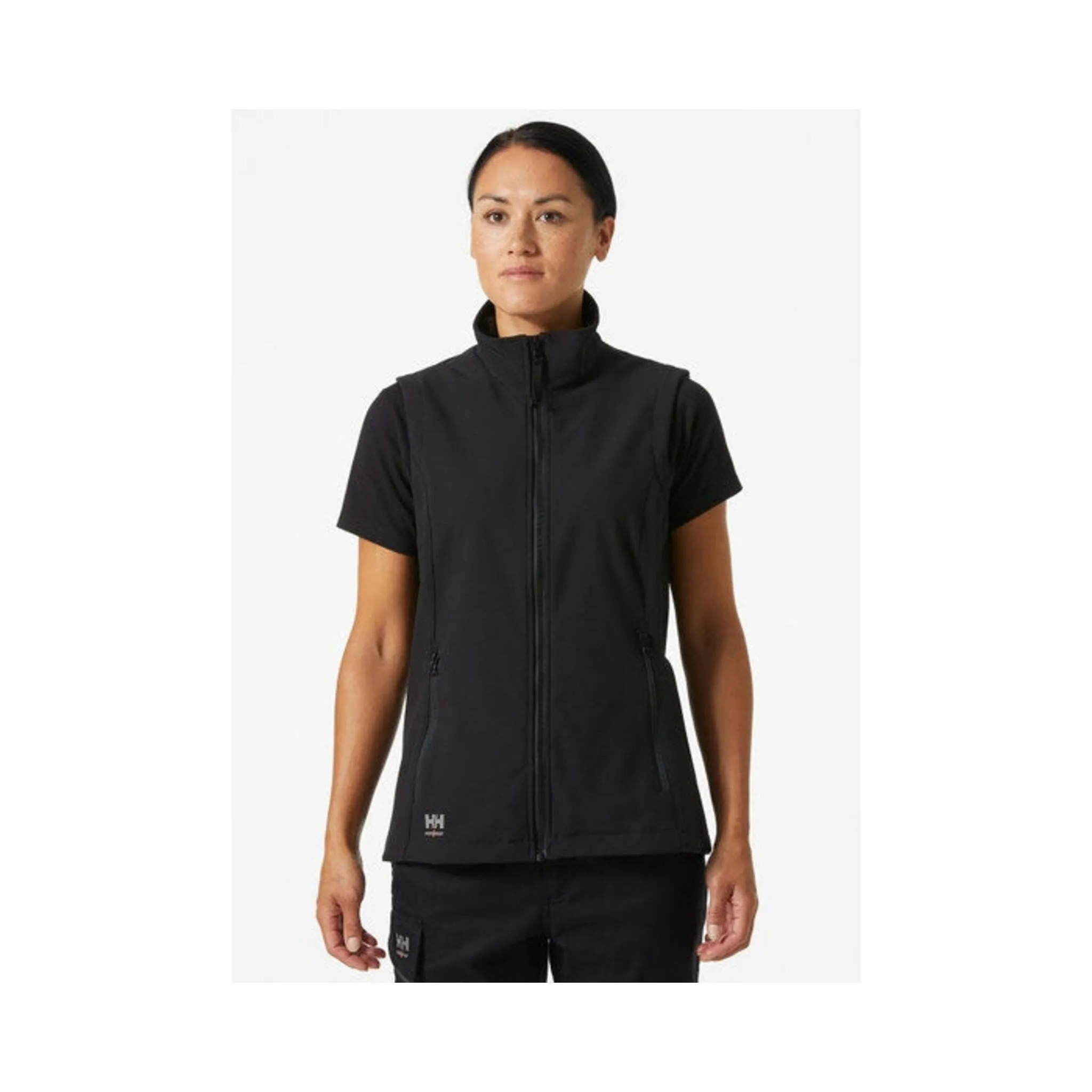 Helly Hansen Women's Softshell Vest 74242 Manchester 2.0 - Poly Front Zip, Reflective Details, Water-Repellent, Comfortable, Durable | Sizes XS-2XL