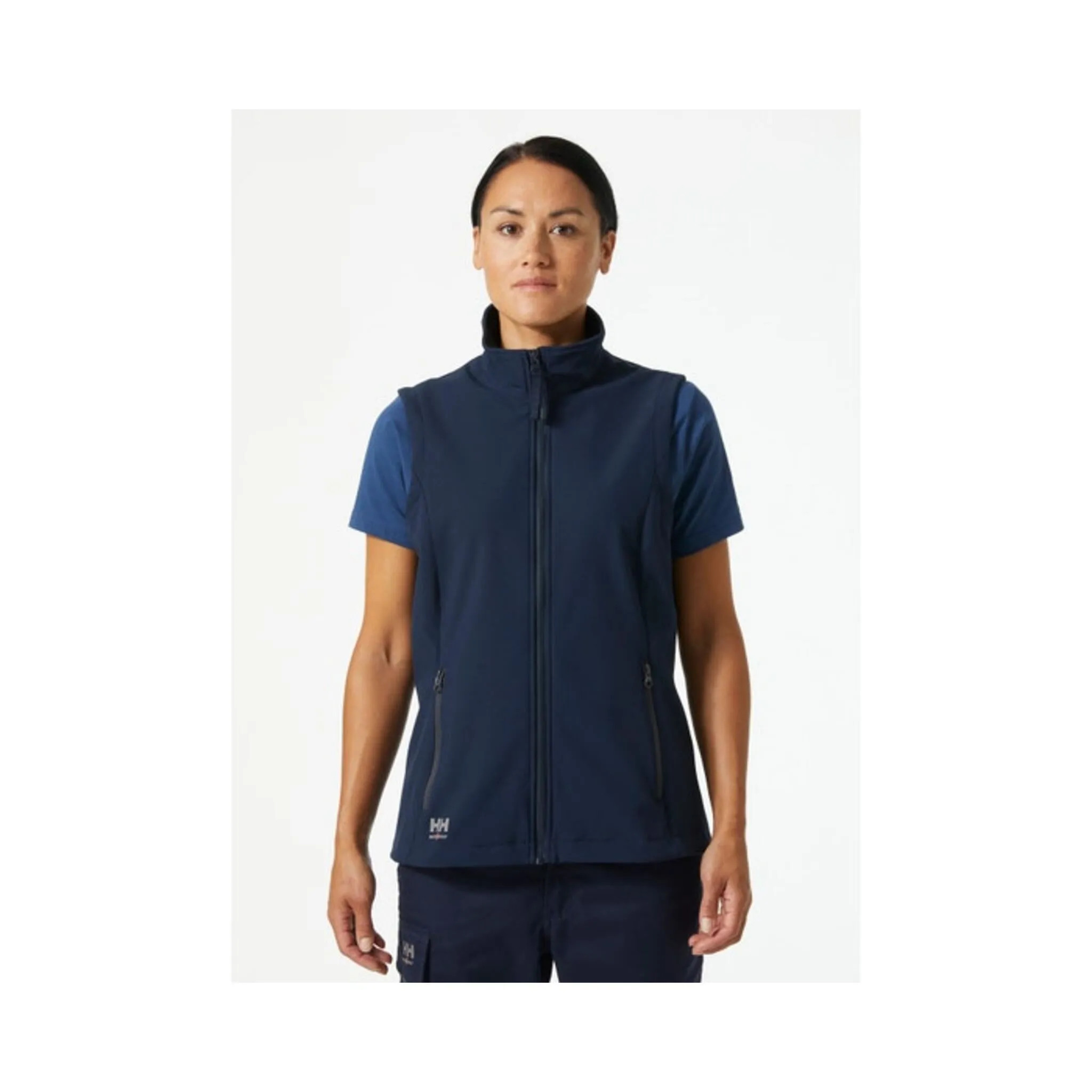 Helly Hansen Women's Softshell Vest 74242 Manchester 2.0 - Poly Front Zip, Reflective Details, Water-Repellent, Comfortable, Durable | Sizes XS-2XL