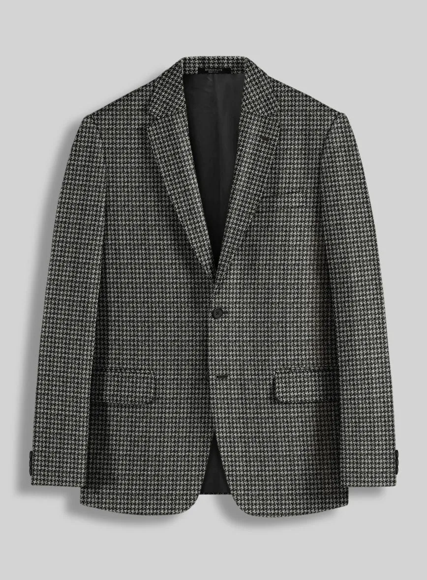 Highlander Heavy Charcoal Houndstooth Tweed Suit