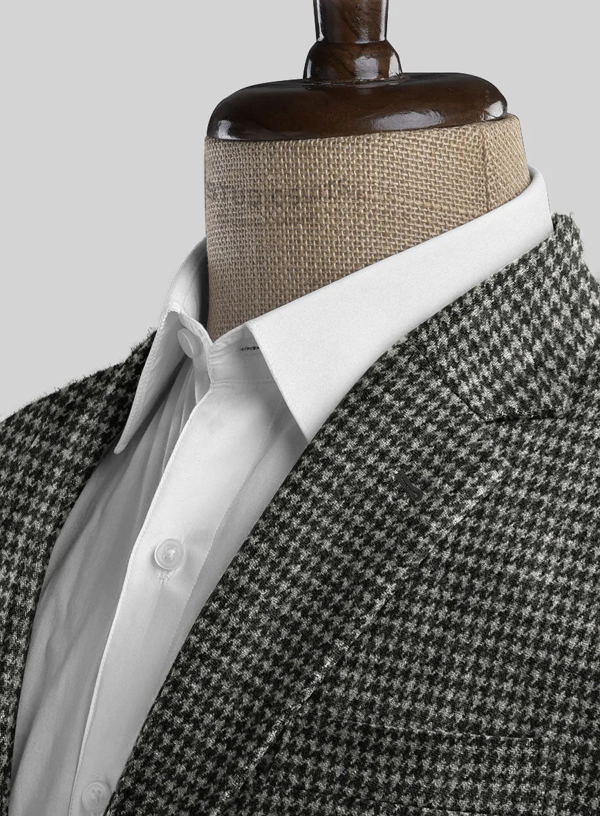 Highlander Heavy Charcoal Houndstooth Tweed Suit