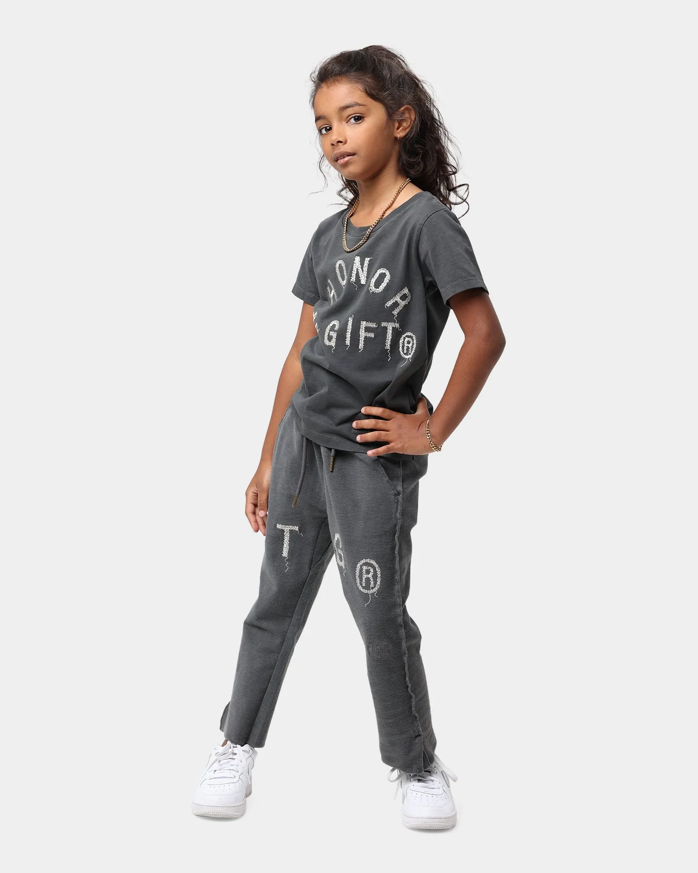 Honor The Gift Kids' Holiday Weathered Sweat Pants Black