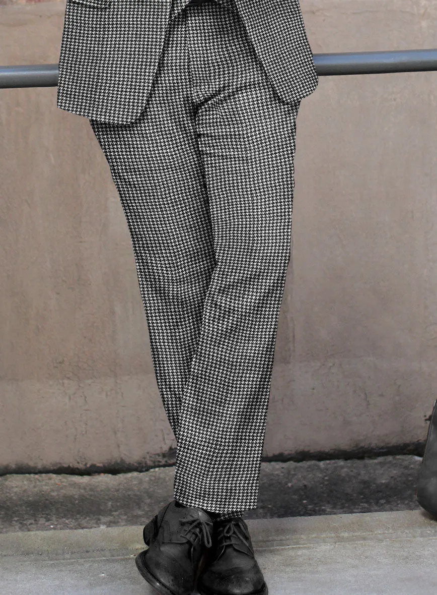 Houndstooth Black Tweed Suit