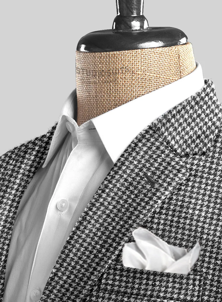 Houndstooth Black Tweed Suit