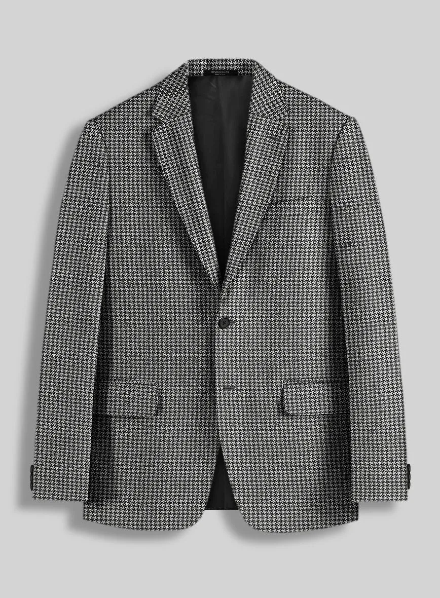 Houndstooth Black Tweed Suit