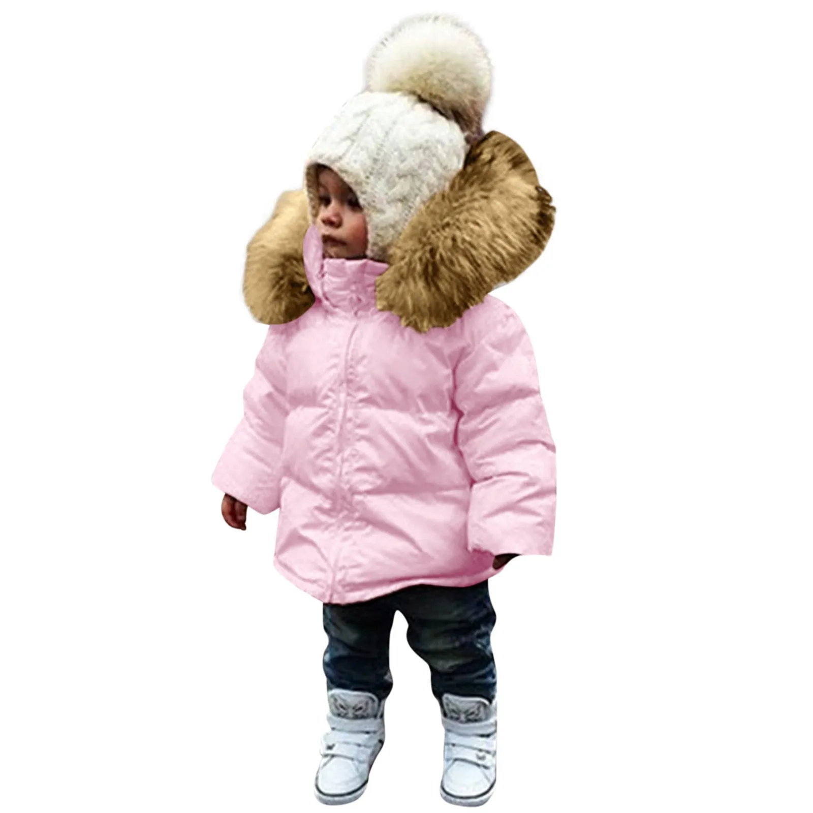 Infant Coat Jacket Snowsuit Hooded Winter Girls Boys Padded Jacket