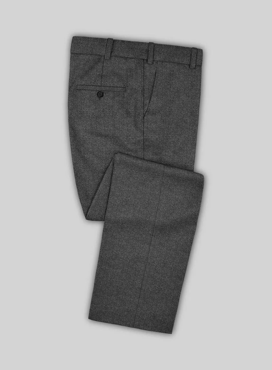 Italian Ombo Dark Gray Birdseye Flannel Suit