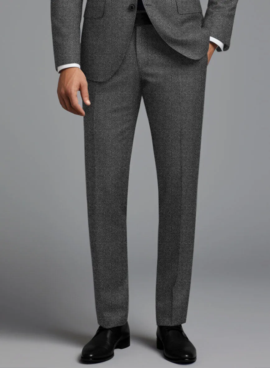 Italian Ombo Dark Gray Birdseye Flannel Suit