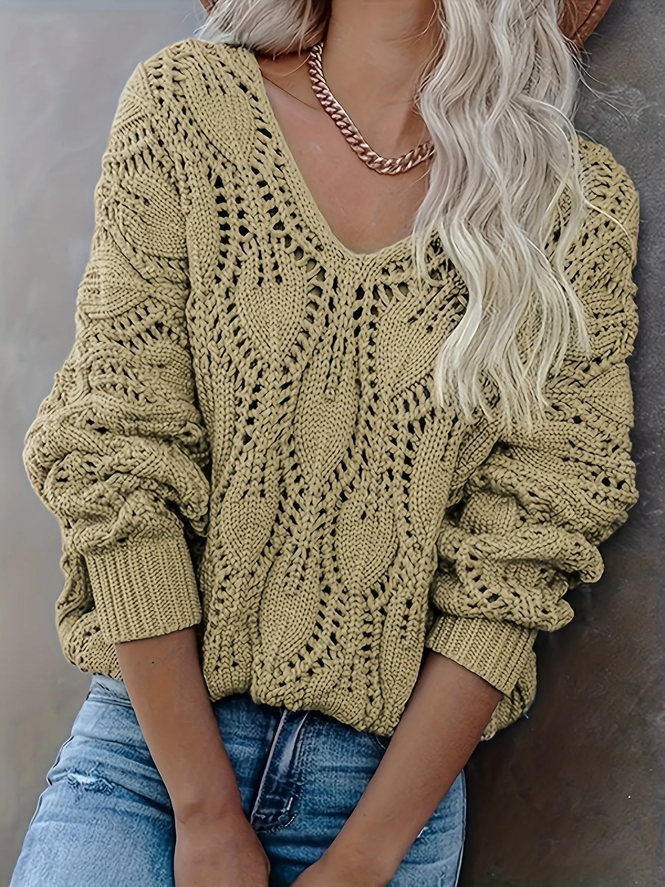 Ivyshape | Chic Warm Hollowing Out Sweater