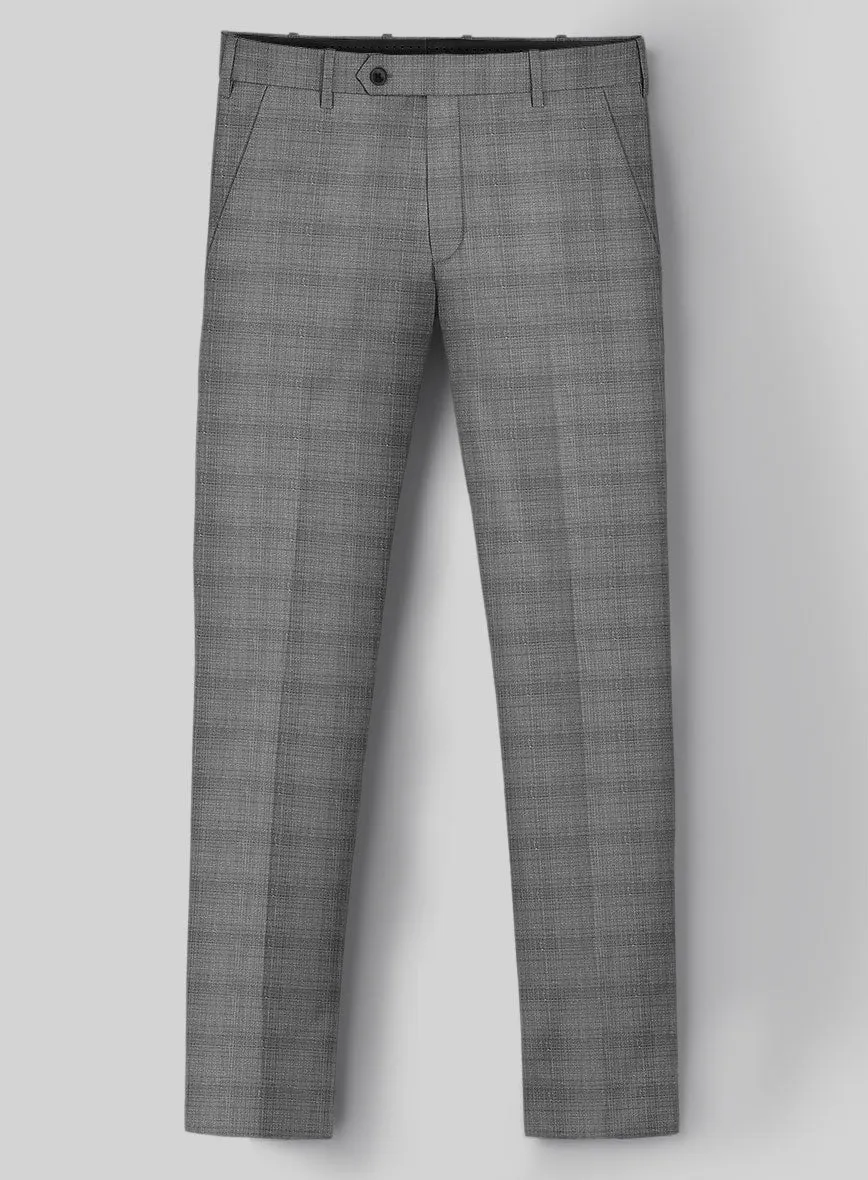 London Loom Gray Bruna Wool Silk Linen Suit