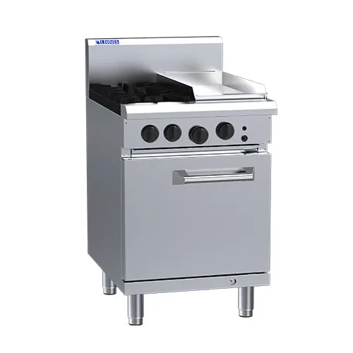 LUUS Professional 2 Burner Griddle Oven 600mm - RS-2B3P