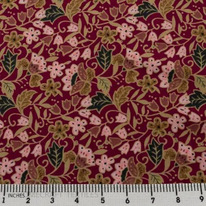 Maroon Rich Floral Cotton Print