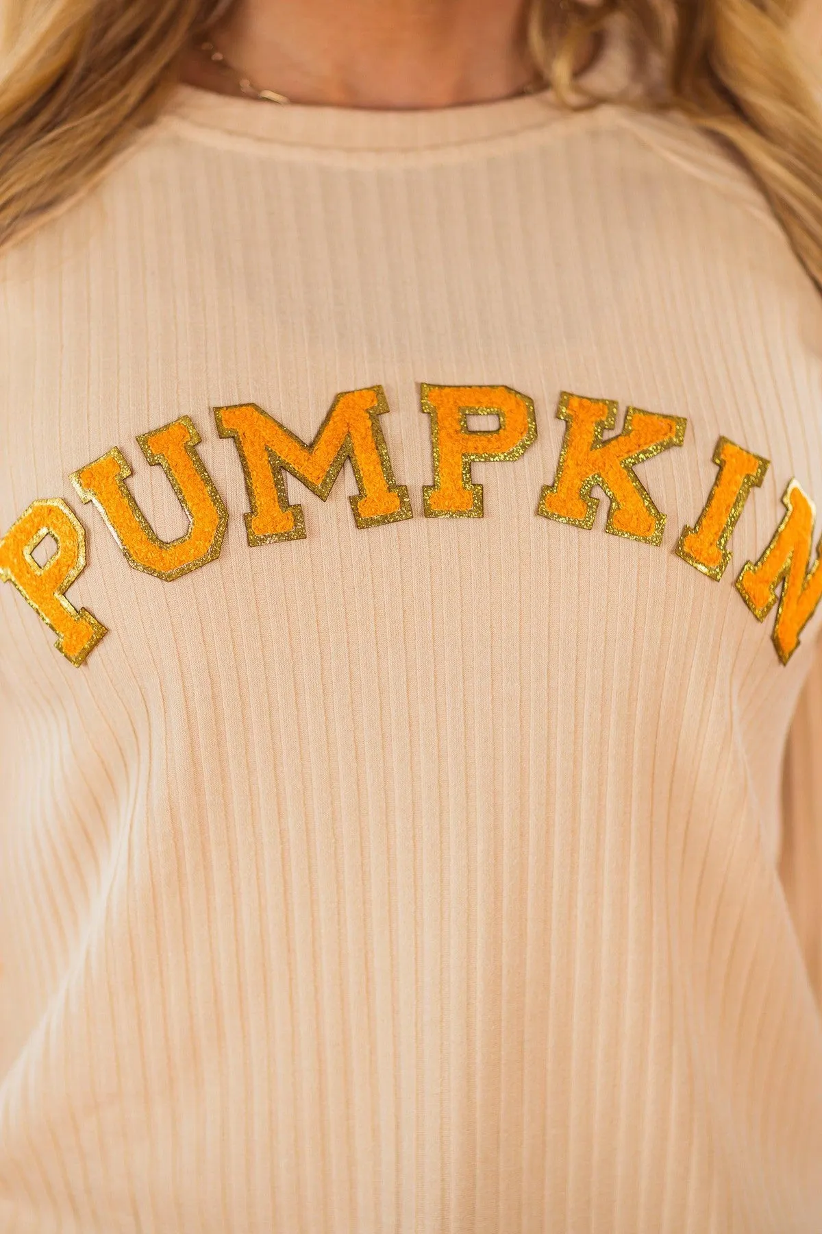 Mom & Me - "Pumpkin & Spice" Chenille Patch Top