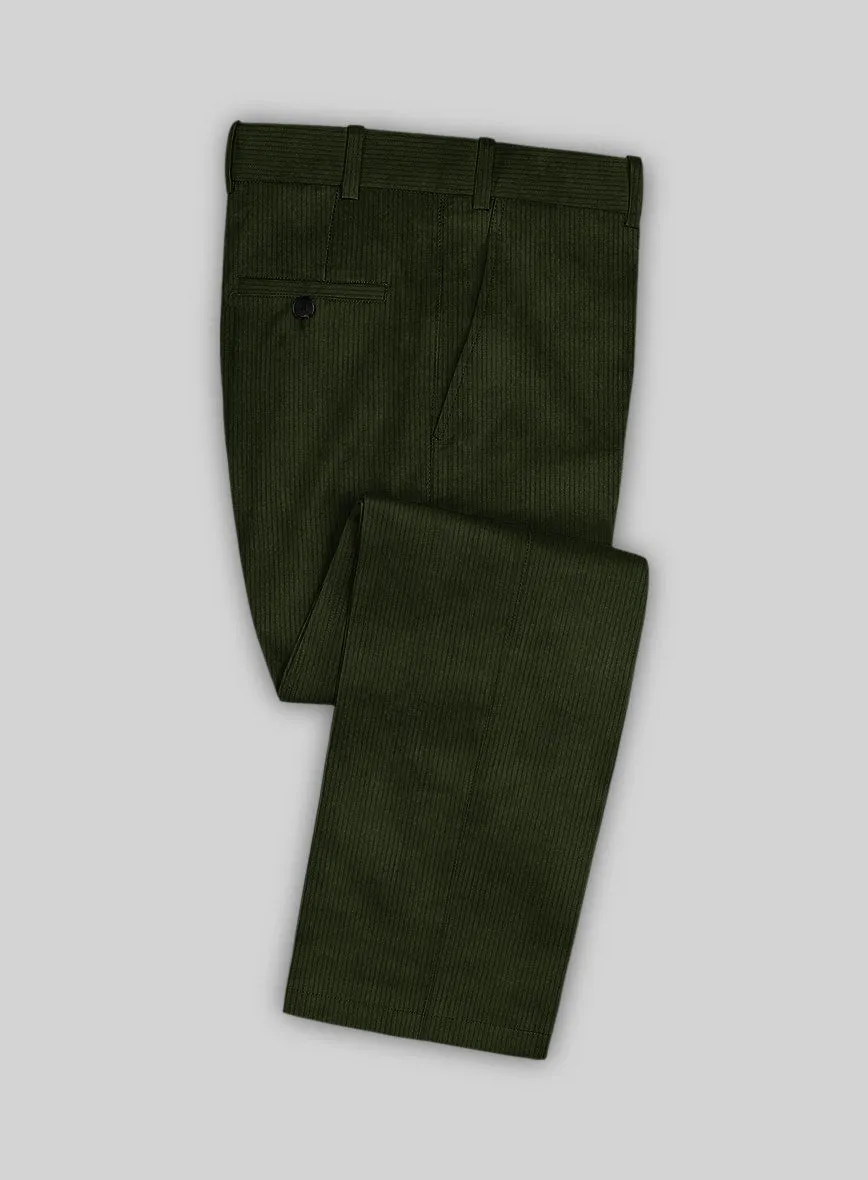 Olive Green Corduroy Suit