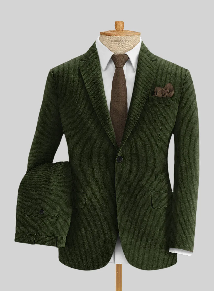 Olive Green Corduroy Suit