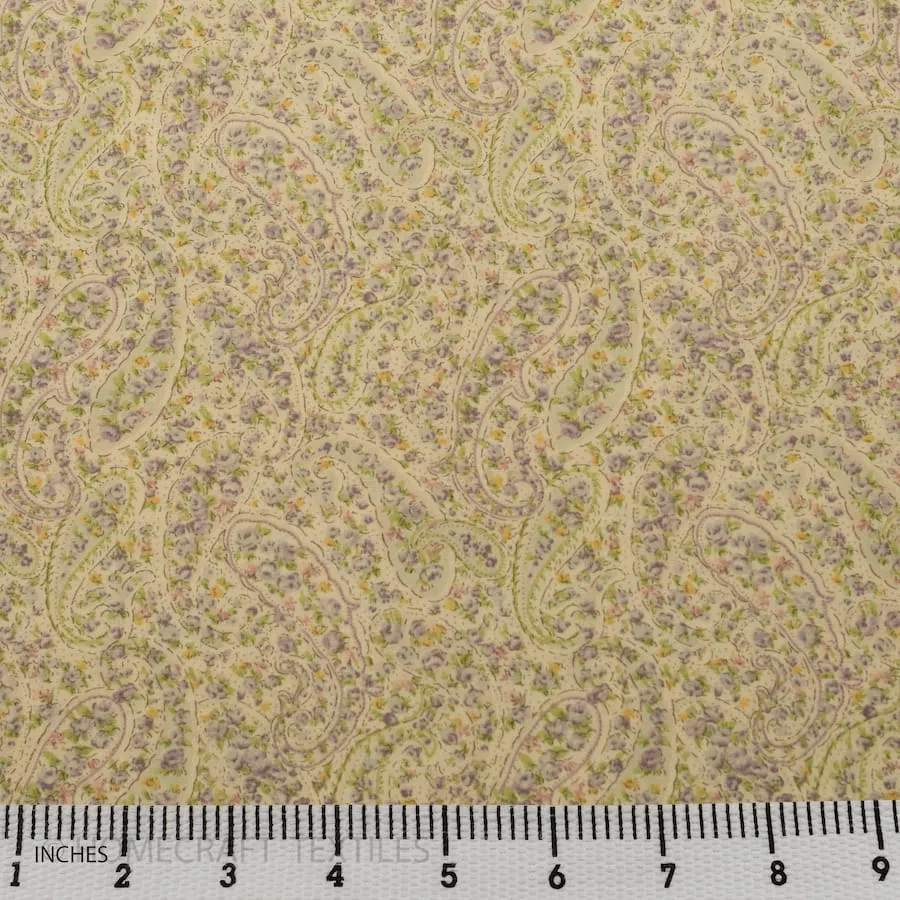 Pastel Paisley Cotton Print