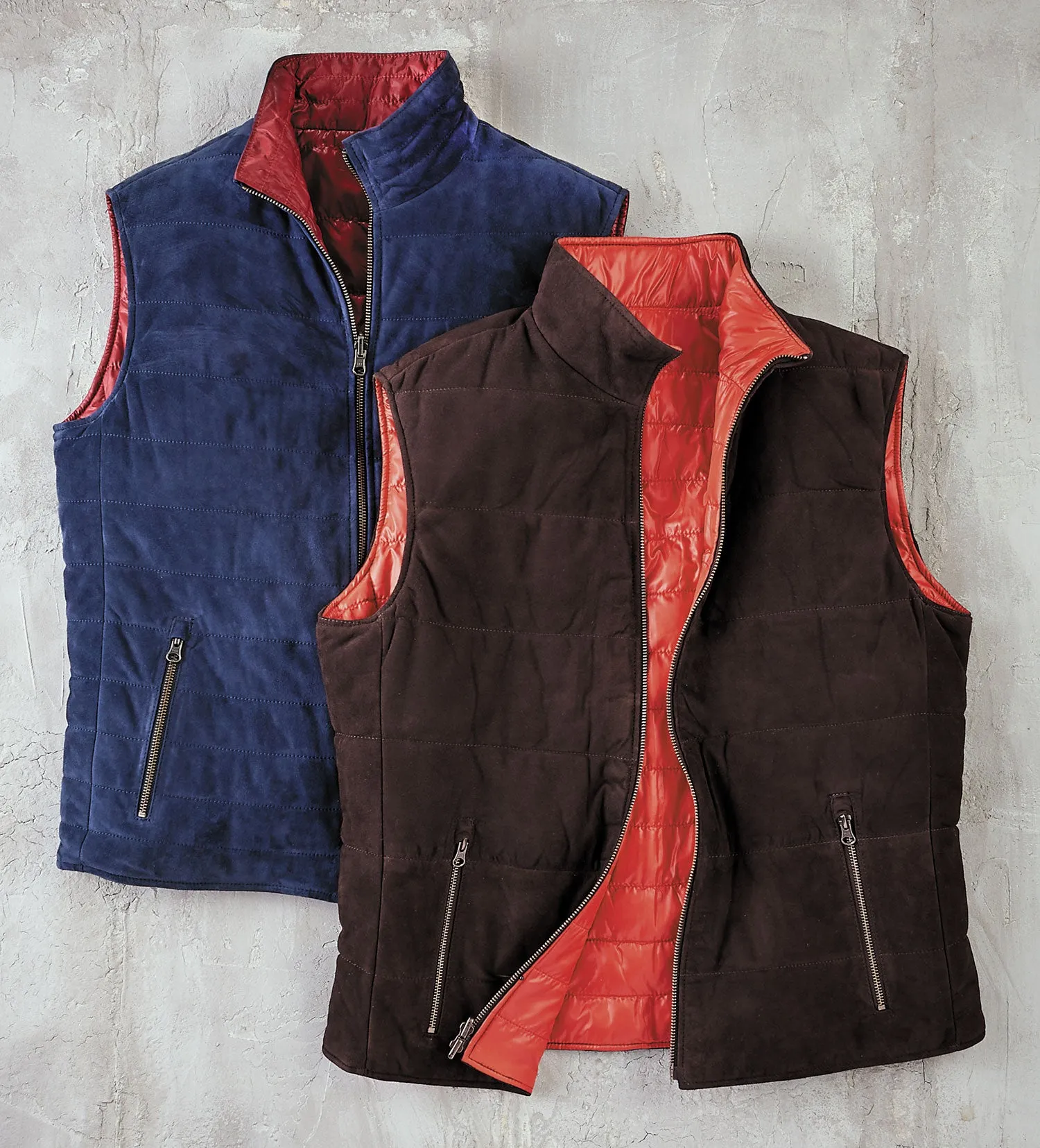 Patrick James Reversible Suede Vest