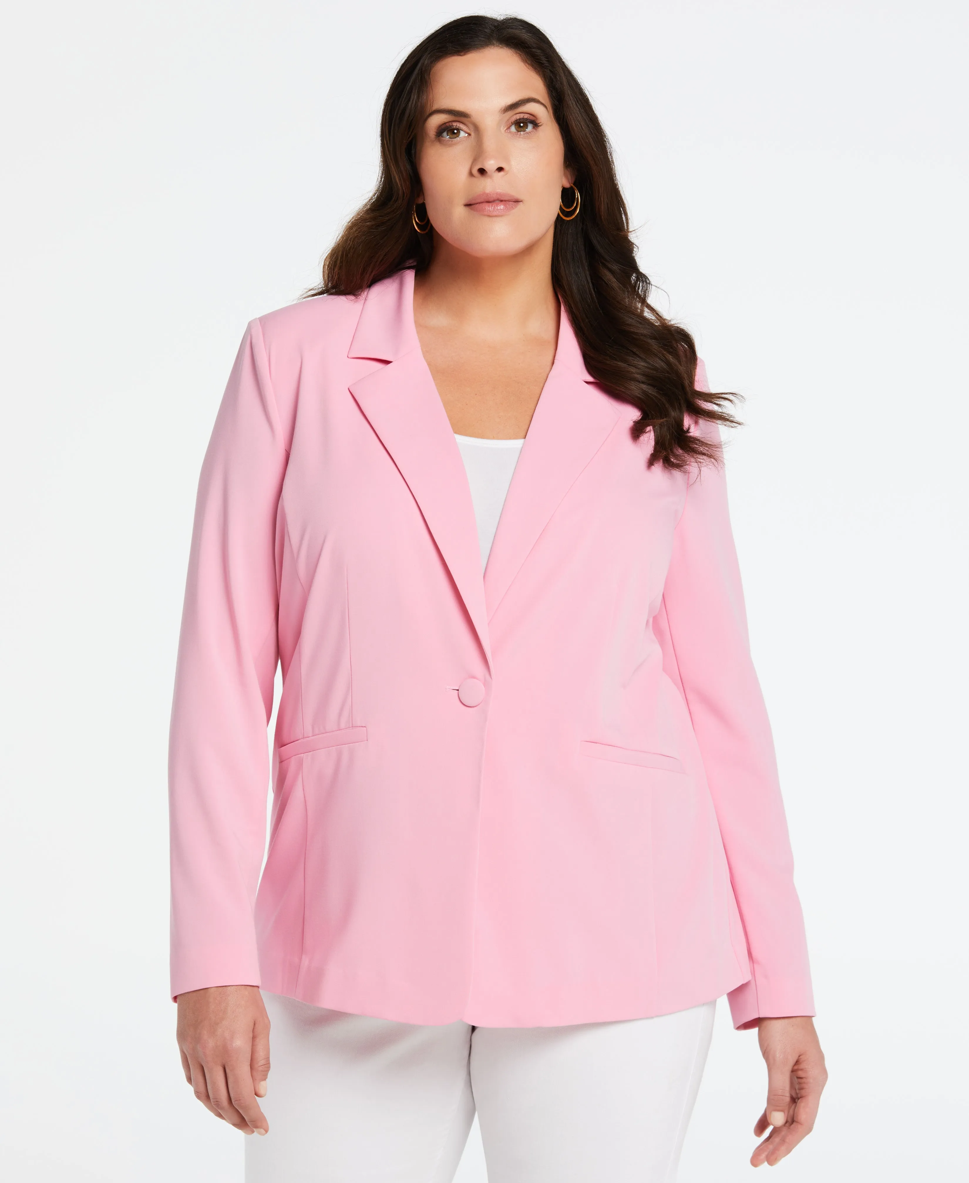 Plus Size Single Breasted Suit