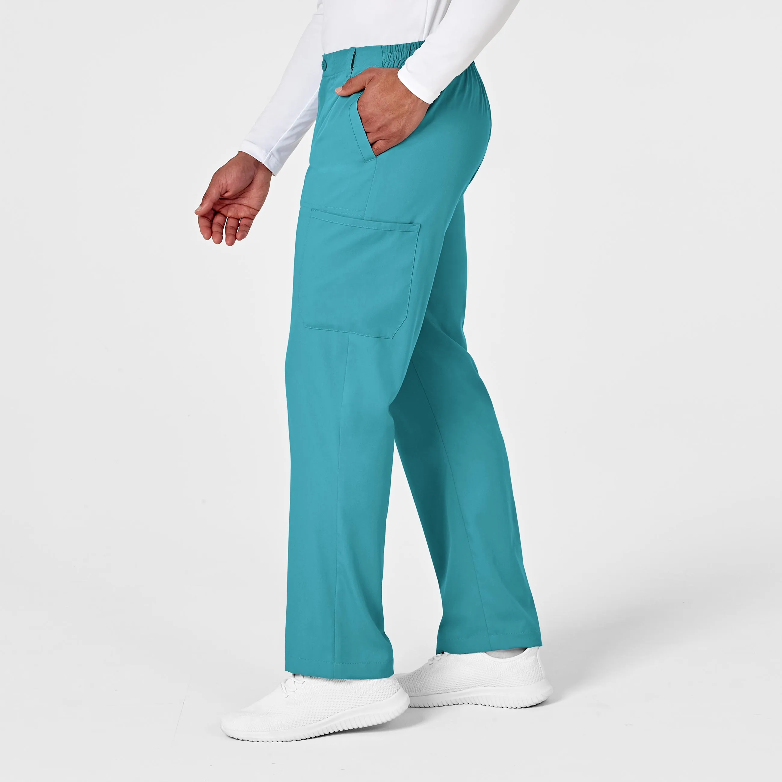 PRO Men's Cargo Scrub Pant - Teal Blue