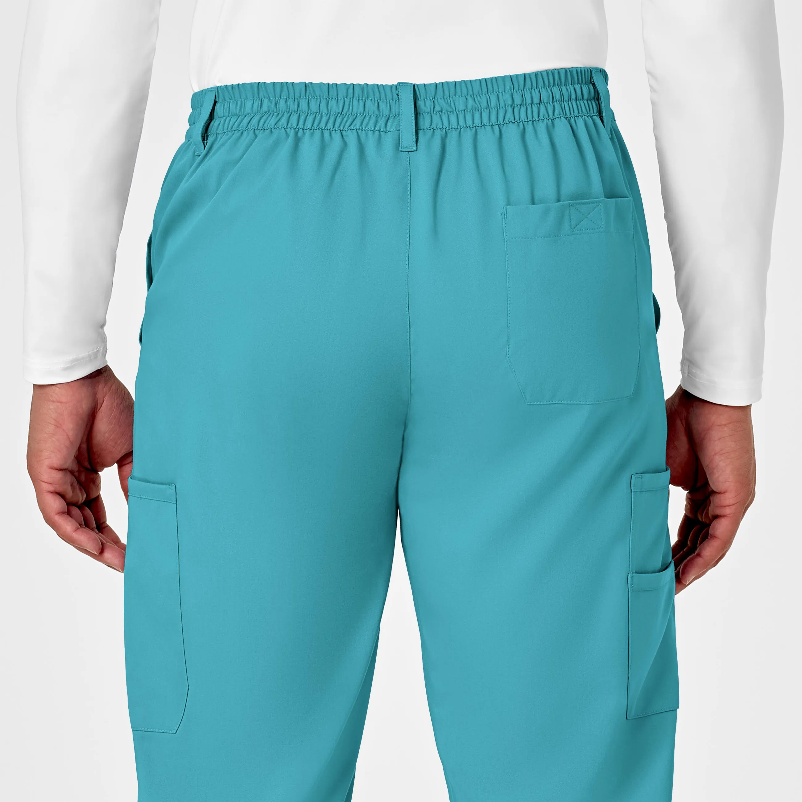 PRO Men's Cargo Scrub Pant - Teal Blue