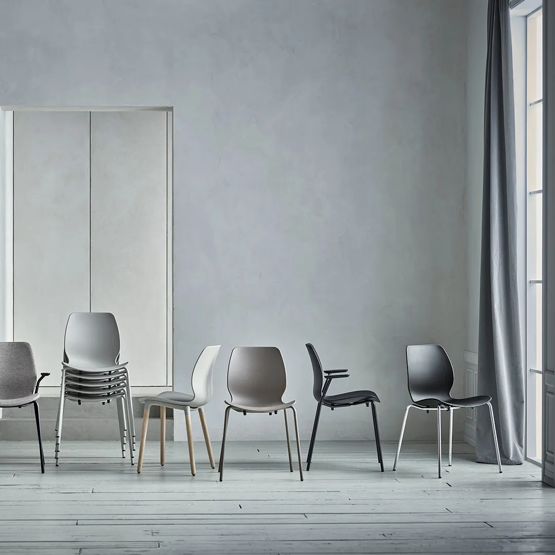 Seed Counter Chair - Upholstered - Chrome Base