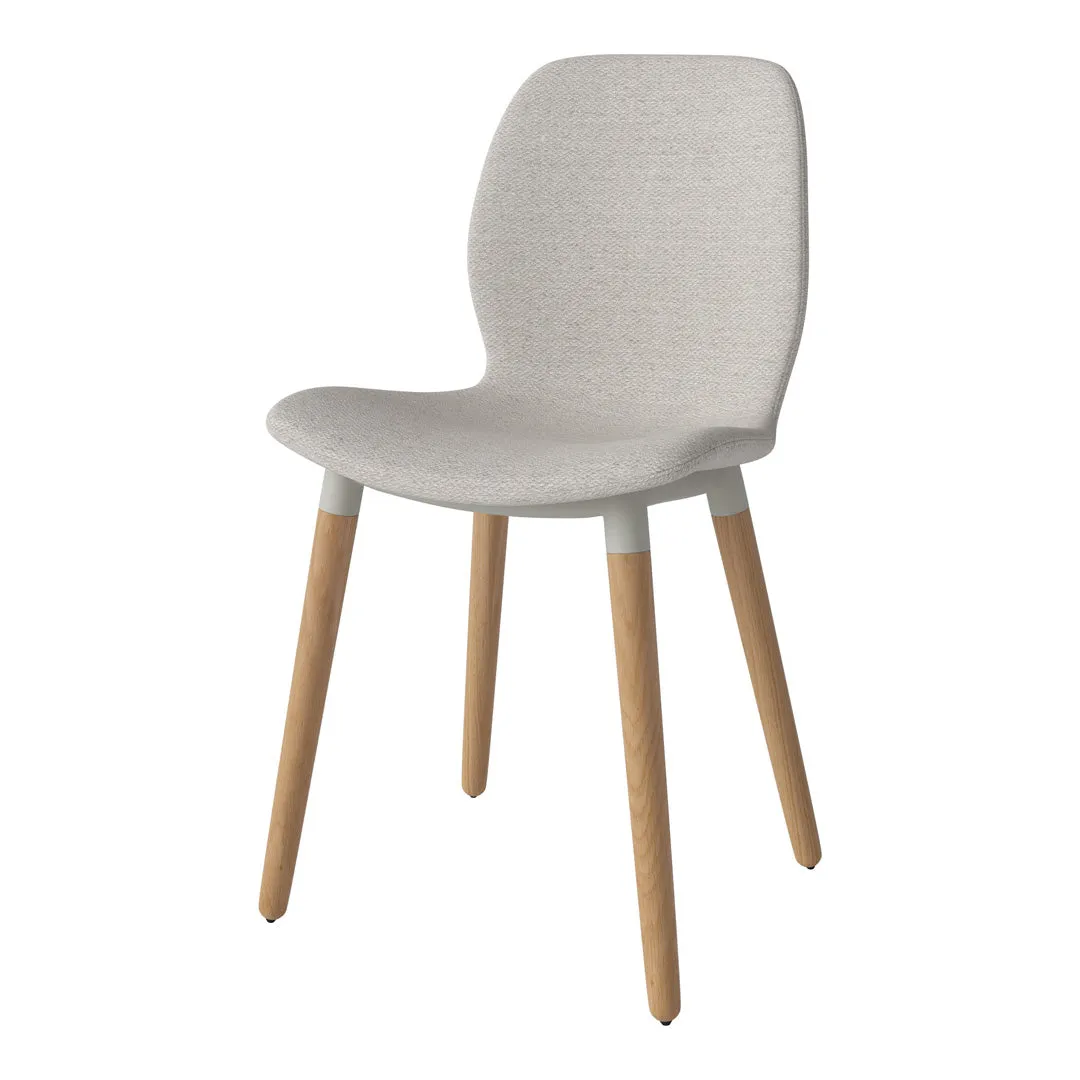 Seed Dining Chair - Upholstered - Oiled Oak Base