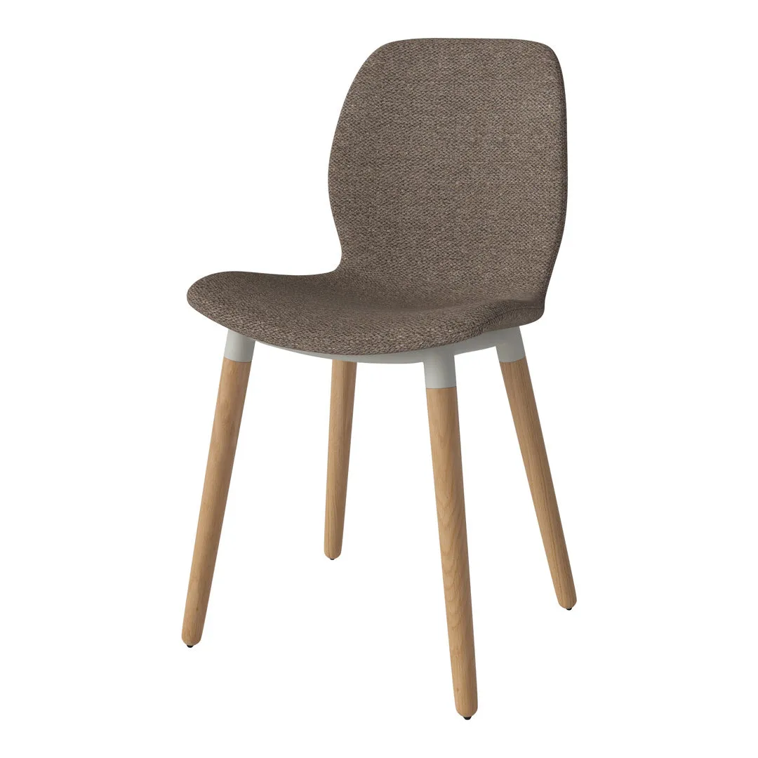 Seed Dining Chair - Upholstered - Oiled Oak Base